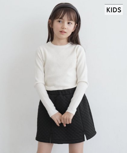 キッズ 110-140 キュロット キルティング スカパン タイト ウエストゴム 女の子 キッズオリジナル 子供服 メール便不可▼