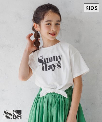 キッズ 110-140 Tシャツ ロゴT 半袖 カットソー クルーネック プルオーバー 英字 リボン 女の子 キッズオリジナル 子供服 メール便可 coca コカ