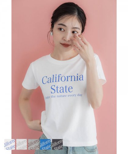 WEB限定 Tシャツ レディース ロゴ プリント 半袖 プルオーバー コンパクト シンプル メール便可 24ss coca コカ